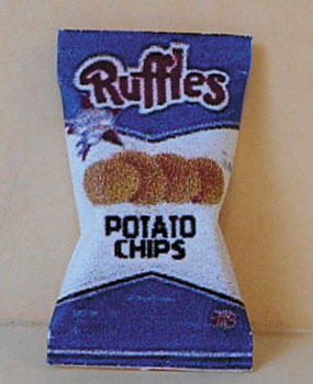 Dollhouse Miniature Ruffles Potato Chips